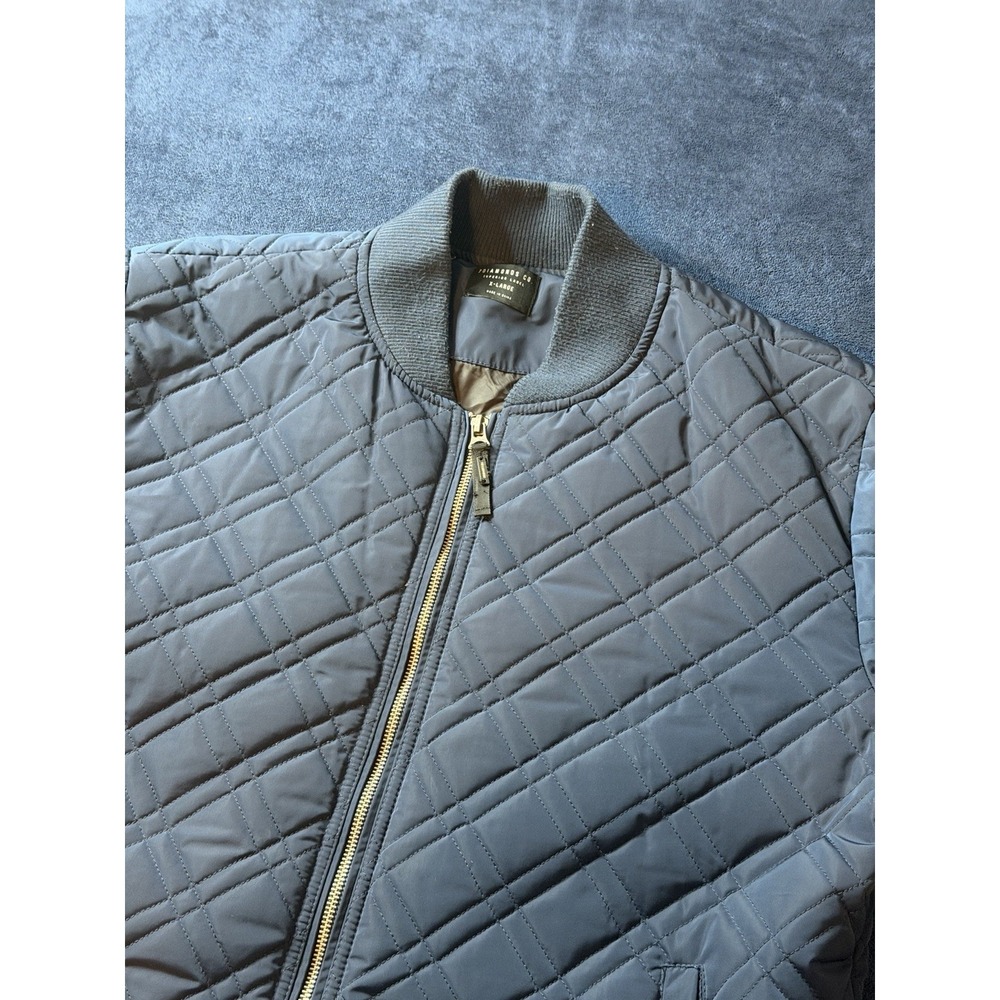 7 Diamonds Arca Quilted Bomber Jacket Navy Blue Mens XL JKT-8126